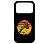 Custodia per iPhone 17 Pro Diamante di Gould Erythrura Gouldiae Rétro Sunset