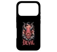 Custodia per iPhone 17 Pro DIAVOLO Testa di Demone Cornuta Hellfire Occulto Dark Fantasy