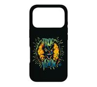 Custodia per iPhone 17 Pro Dilofosauro veleno tossico al neon di Jurassic Park