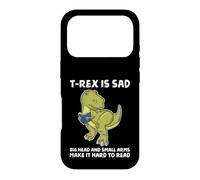 Custodia per iPhone 17 Pro Dinosaur Book Lover T Rex Sad Arms troppo corto per il lettore