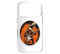 Custodia per iPhone 17 Pro Dinosaur T-Rex Playing Guitar Gifts Bass Guitarist Funny Art