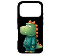 Custodia per iPhone 17 Pro Dinosauro del fumetto in pigiama per gli amanti degli indumenti da notte