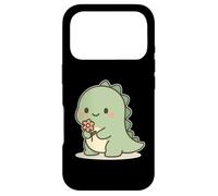 Custodia per iPhone 17 Pro Dinosauro Kawaii Con Fiore