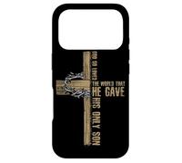 Custodia per iPhone 17 Pro Dio ama così tanto il mondo che ha dato al suo unico figlio Gesù pasquale