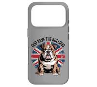 Custodia per iPhone 17 Pro Dio salvi il bulldog