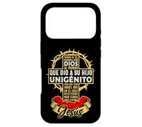Custodia per iPhone 17 Pro Dios al mundo, que ha dado a su Hijo unigénito