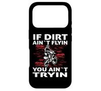 Custodia per iPhone 17 Pro Dirtbike Motocross MX se la sporcizia aint flyin non provi