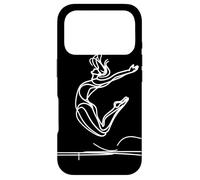 Custodia per iPhone 17 Pro Disegno della ragazza del trampolino