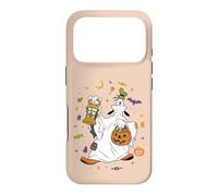 Custodia per iPhone 17 Pro Disney Goofy Halloween Ghost Trick-or-Treat Icons
