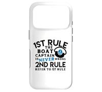 Custodia per iPhone 17 Pro Divertente abbigliamento nautico il capitano della barca mai sbagliato design