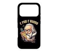 Custodia per iPhone 17 Pro Divertente Ananas Pizza Galileo Galilei Nerd storici