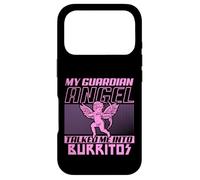 Custodia per iPhone 17 Pro Divertente angelo custode Burrito Amante Cibo messicano