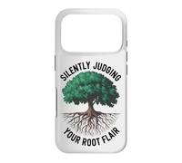 Custodia per iPhone 17 Pro Divertente arboricoltore amante degli alberi giudicare silenziosamente il tuo talento radicale