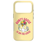 Custodia per iPhone 17 Pro Divertente Aunty Goose Out e Wild Preferito Zia Auntie Vacation