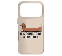 Custodia per iPhone 17 Pro Divertente bassotto "Sarà una lunga giornata"