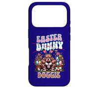 Custodia per iPhone 17 Pro Divertente cagnolino pasquale con orecchie da coniglio