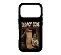 Custodia per iPhone 17 Pro Divertente Computer Tech Programmer Humor Old Horror Movie Poster