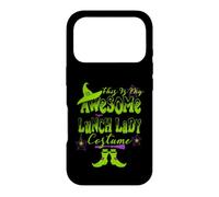 Custodia per iPhone 17 Pro Divertente costume da donna con scritta "This is my awesome lunch lady"