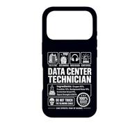 Custodia per iPhone 17 Pro Divertente Data Center Tecnico Sarcastico IT Etichetta Avvertimento