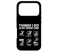 Custodia per iPhone 17 Pro Divertente design umoristico con cervi e cose che faccio cacciatore