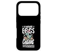 Custodia per iPhone 17 Pro Divertente dinosauro per insegnanti di Pasqua I Have Eggs-Cellent Students