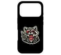 Custodia per iPhone 17 Pro Divertente e fresco Raccoon Rock On Hand Sign Rockstar Tour Graphic