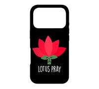 Custodia per iPhone 17 Pro Divertente gioco di parole con fiori Lotus Pray