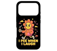 Custodia per iPhone 17 Pro Divertente girasole retrò che faccio pipì quando rido Amante