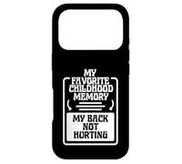 Custodia per iPhone 17 Pro Divertente Il mio ricordo d'infanzia preferito: la schiena
