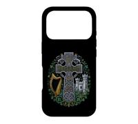 Custodia per iPhone 17 Pro Divertente Irlanda Celtic Cross National Pride Detto