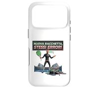 Custodia per iPhone 17 Pro Divertente Italiano Padel Nuova Racchetta Stessi Errori Grafica