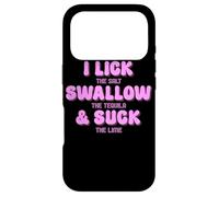 Custodia per iPhone 17 Pro Divertente leccare il sale ingoiare la tequila & succhiare il lime
