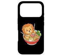 Custodia per iPhone 17 Pro Divertente Leone Giapponese Ramen Noodles Bowl Giappone Zoo Ragazzi Ragazze