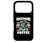 Custodia per iPhone 17 Pro Divertente Nightmare Before Coffee Zombie Girl