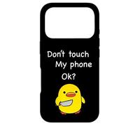 Custodia per iPhone 17 Pro Divertente Non Toccare Il Mio Telefono Meme Del Papero