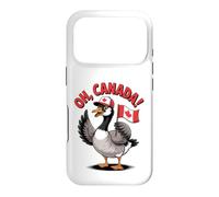 Custodia per iPhone 17 Pro Divertente Oh Canada Bandiera Oca Canadese Holding Flag Cartoon