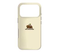 Custodia per iPhone 17 Pro Divertente rana che cavalca l'orso questo è un meme indignazione