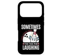 Custodia per iPhone 17 Pro Divertente regalo da bowling Sometimes I Hear Ten Pin Ridere
