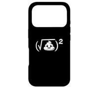 Custodia per iPhone 17 Pro Divertente scherzo matematico nerd, radice quadrata turd Poop Squared Pun