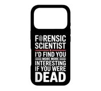 Custodia per iPhone 17 Pro Divertente scienziato forense dicendo che ti trovo di più