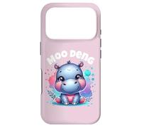 Custodia per iPhone 17 Pro Divertente simpatico ippopotamo Moo Deng