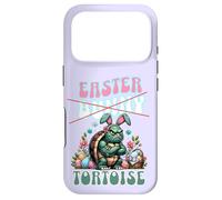 Custodia per iPhone 17 Pro Divertente tartaruga pasquale con orecchie da coniglio