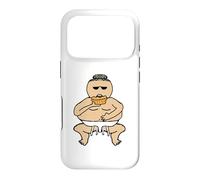 Custodia per iPhone 17 Pro Divertente Torta Grasso Mangiare Sumo