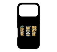 Custodia per iPhone 17 Pro Divertenti cartoni animati con statua Tiki in difficoltà per chi ama Tikis