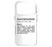 Custodia per iPhone 17 Pro Dizionario dello skateboarder Amante dello skateboard