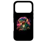 Custodia per iPhone 17 Pro Dj Dinosaur Cuffie Design Grafico per gli appassionati di musica Dino