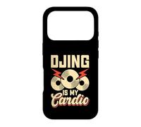 Custodia per iPhone 17 Pro DJing is my cardio retrò vinile DJ musica vintage