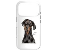Custodia per iPhone 17 Pro Doberman Camicia Doberman Pinscher Dog Mom Dad Love Pet Puppy