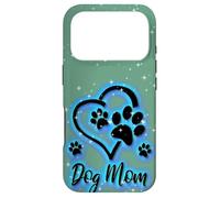 Custodia per iPhone 17 Pro Dog Mom Cute Dog Paw Print Puppy Breeds Rainbow