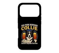 Custodia per iPhone 17 Pro Dog Park ridisegna il Collie prima che qualcuno arrivi amante dei cani